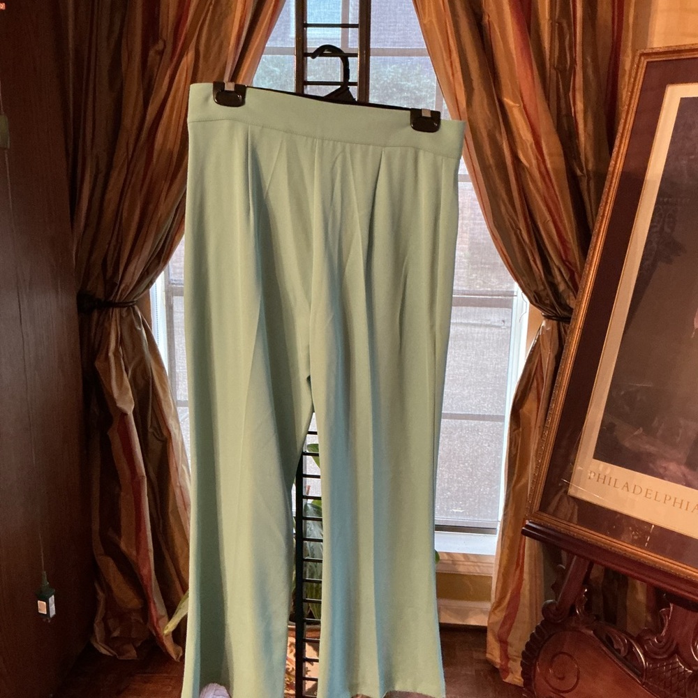 Elegant Women's Light Blue Wide Leg Pants